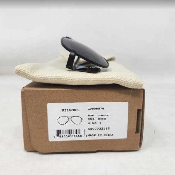 New Toms Kilgore unisex aviator sunglasses in Gunmetal main image 4
